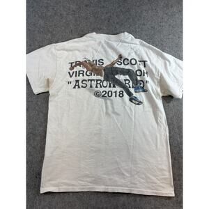 Travis Scott Virgil Abloh Astroworld 2018 Shirt Men Medium Merch Cactus Jack Rap